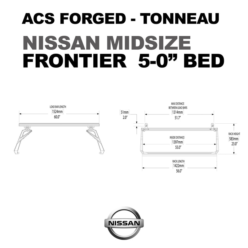 Leitner ACS FORGED TONNEAU - RACK ONLY - Nissan