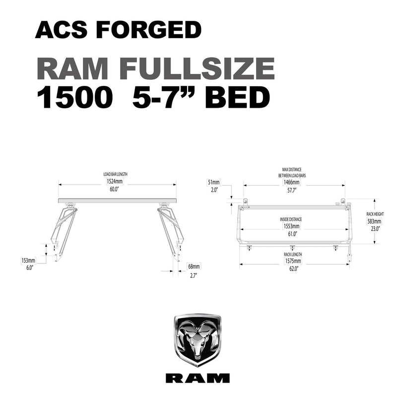 Leitner ACS FORGED Bed Rack for RAM TRUCKS