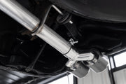 MBRP Armor Pro 3 Inch Cat Back Exhaust 2.5 Inch Dual Split Rear Exit with Quad 4 Inch OD Carbon Fiber Tips | 2019+ Silverado/Sierra 1500 (S50043CF)