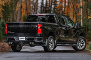 MBRP Armor Pro 3 Inch Cat Back Exhaust 2.5 Inch Dual Split Rear Exit with Quad 4 Inch OD Carbon Fiber Tips | 2019+ Silverado/Sierra 1500 (S50043CF)