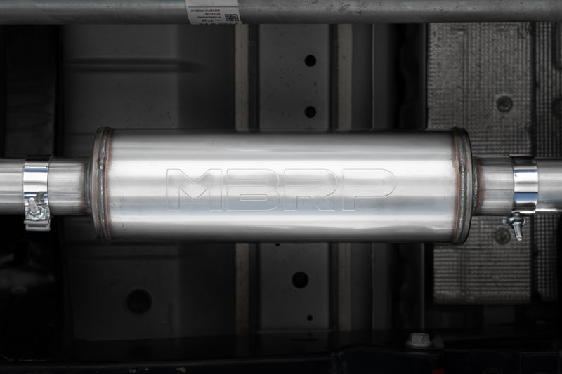 MBRP Armor BLK 3 Inch Cat Back Exhaust Single Side Exit Black Coated Aluminized with Tip | 2023+ Colorado/Canyon 2.7L