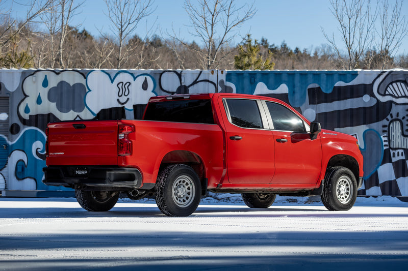 MBRP Armor Pro 3 Inch Cat Back Exhaust Single Side Exit T304 Stainless | 2019+ Silverado/Sierra 1500 2.7L