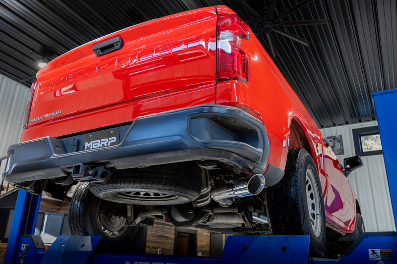 MBRP Armor Pro 3 Inch Cat Back Exhaust Single Side Exit T304 Stainless | 2019+ Silverado/Sierra 1500 2.7L