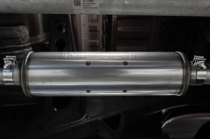 MBRP Armor Lite 3 Inch Cat Back Exhaust 2.5 Inch Dual Split Rear Exit Aluminized | 2019+ Silverado/Sierra 1500 2.7L