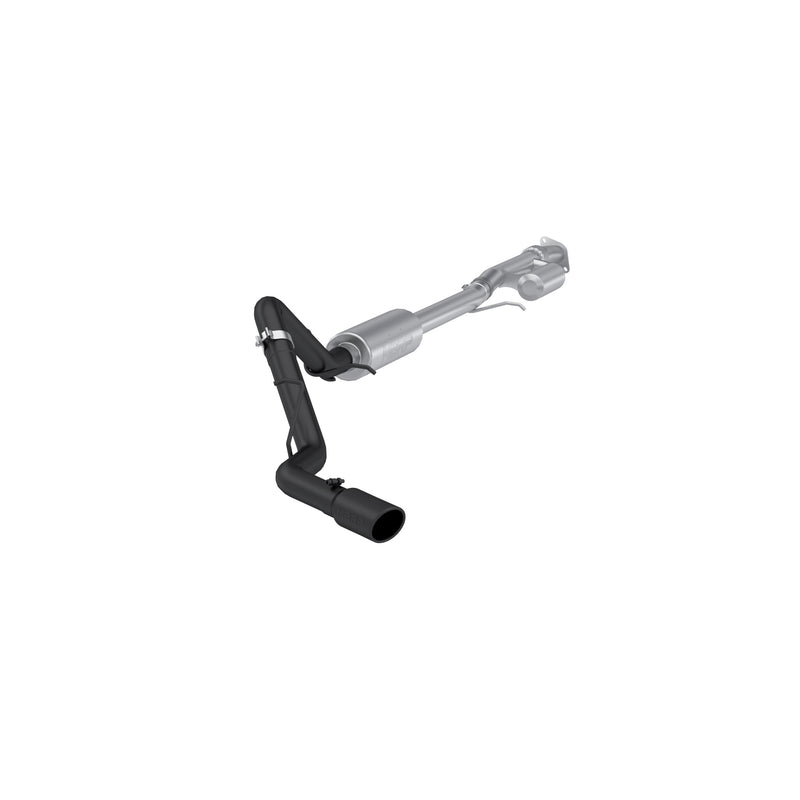 MBRP Armor BLK 3 Inch Cat Back Exhaust Single Side Exit Black Coated Aluminized | 2019+ Silverado/Sierra 1500 2.7L