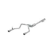 MBRP Armor Lite 3 Inch Cat Back Exhaust 2.5 Inch Dual Split Rear Exit Aluminized | 2019+ Silverado/Sierra 1500 2.7L