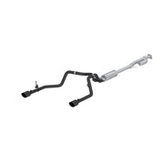 MBRP Armor BLK 3 Inch Cat Back Exhaust 2.5 Inch Dual Split Rear Exit Aluminized | 2019+ Silverado/Sierra 1500 2.7L