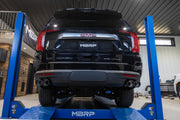 MBRP Armor Pro 3 Inch Cat Back Exhaust Dual Split Rear Exit T304 Stainless with Quad Carbon Fiber Tips | 2021+ Chevrolet/GMC Tahoe/Yukon