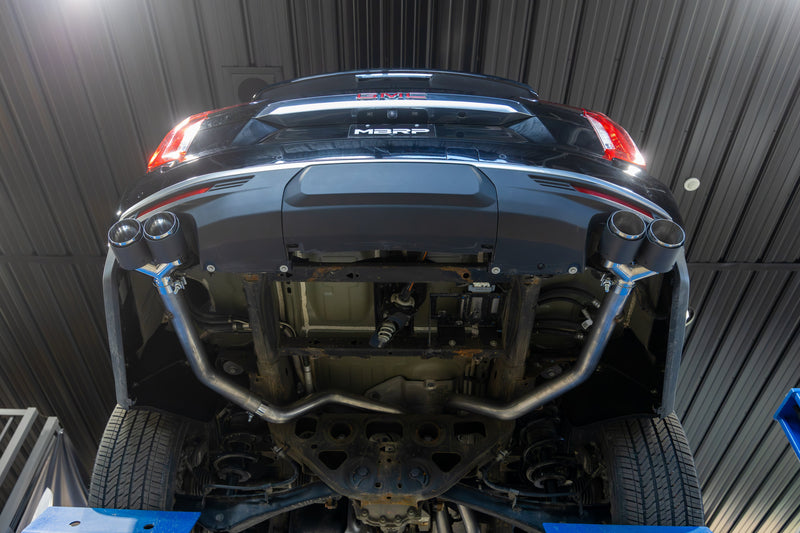 MBRP Armor Pro 3 Inch Cat Back Exhaust Dual Split Rear Exit T304 Stainless with Quad Carbon Fiber Tips | 2021+ Chevrolet/GMC Tahoe/Yukon