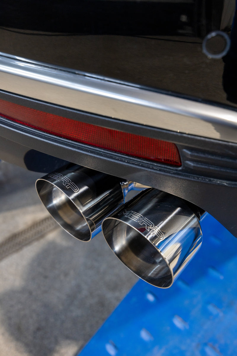 MBRP Armor Lite 3 Inch Cat Back Exhaust Dual Split Rear Exit Aluminized with Quad Tips | 2021+ Chevrolet/GMC Tahoe/Yukon