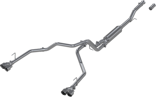 MBRP Armor Lite 3 Inch Cat Back Exhaust Dual Split Rear Exit Aluminized with Quad Tips | 2021+ Chevrolet/GMC Suburban/Yukon XL