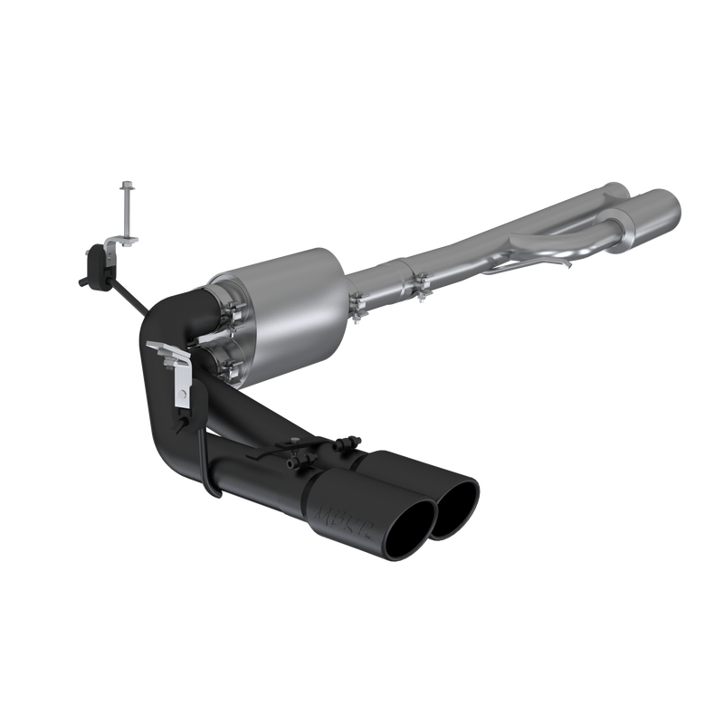 MBRP Armor BLK 3 Inch Cat Back Exhaust Pre-Axle Dual Outlet | 2019+ Silverado/Sierra 1500 4.3L/5.3L and 2022 Silverado LTD/Sierra Limited 5.3L