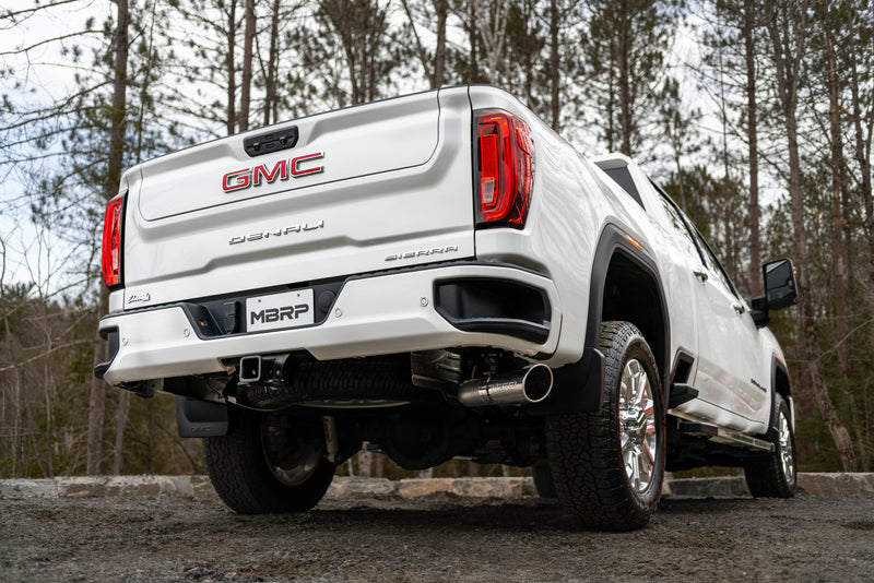 MBRP Armor Pro 4 Inch Cat Back Exhaust Single Side Exit | 2020+ Chevrolet/GMC Silverado/Sierra 2500/3500 HD 6.6L V8
