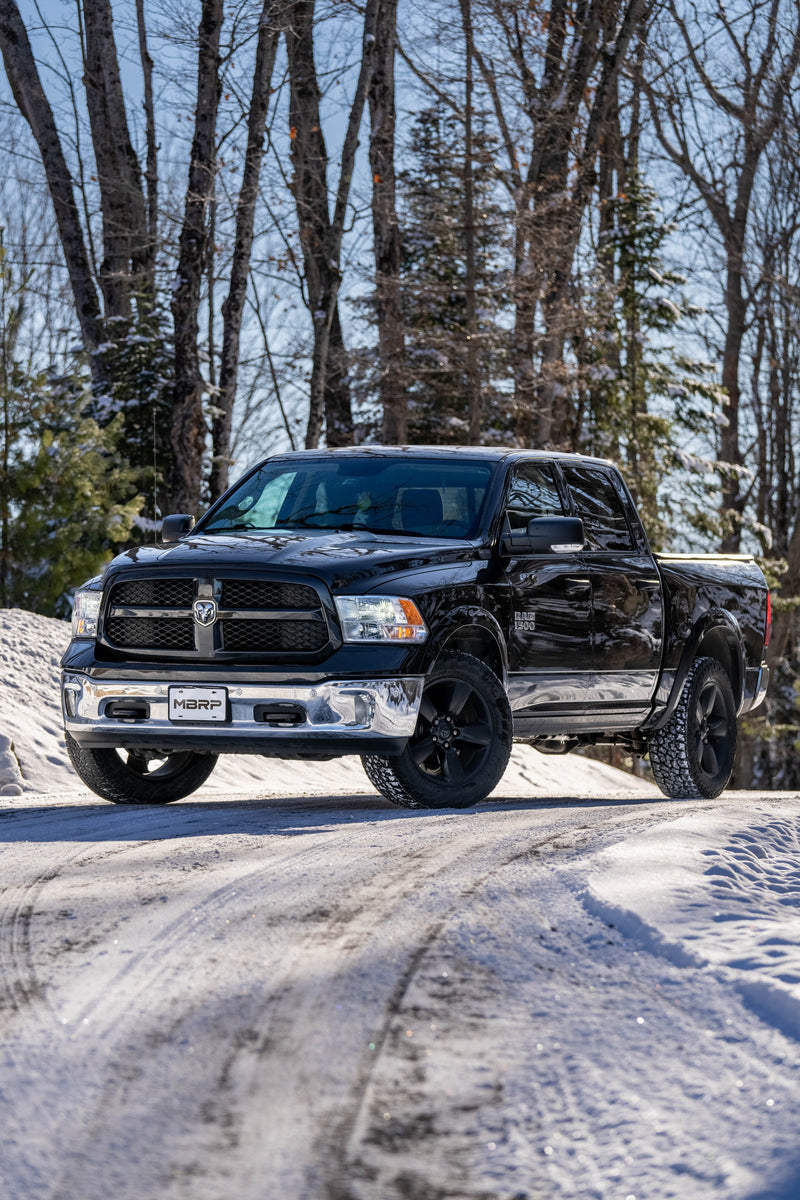 MBRP Armor Plus 3 Inch Muffler Replacement T409 Stainless with 4 Inch OD Tip | Dodge and Ram 1500/1500 Classic 3.6L/3.7L/4.7L/5.7L