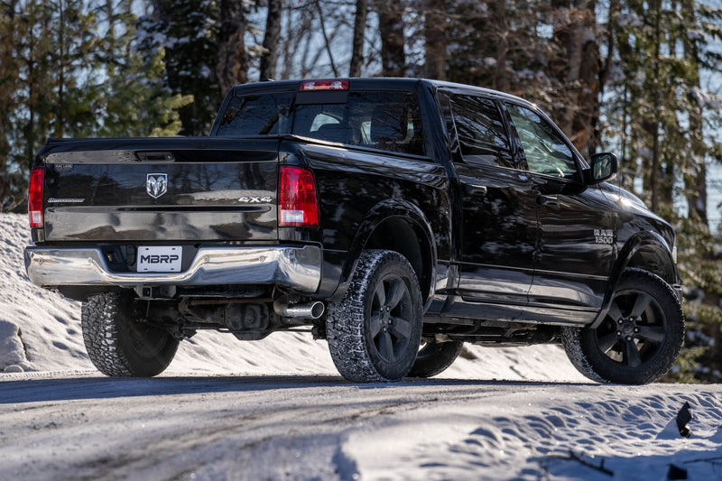 MBRP Armor Plus 3 Inch Muffler Replacement T409 Stainless with 4 Inch OD Tip | Dodge and Ram 1500/1500 Classic 3.6L/3.7L/4.7L/5.7L
