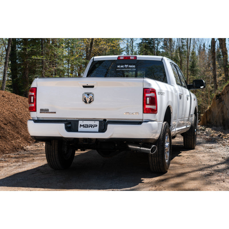 MBRP Armor Lite 4 Inch Cat Back Exhaust Single Side Exit Aluminized | 2014+ Ram 2500/3500
