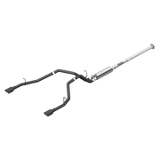 MBRP Armor BLK Cat Back Exhaust Dual Split Rear Black Coated | 2019+ Ram 1500 5.7L Hemi Crew/Quad Cab