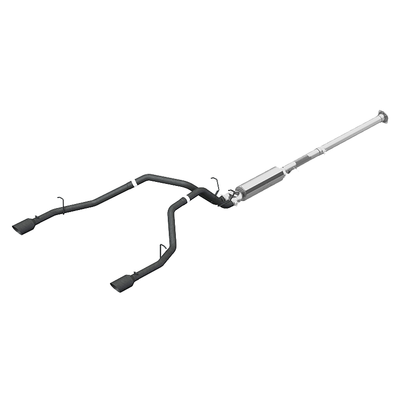 MBRP Armor BLK Cat Back Exhaust Dual Split Rear Black Coated | 2019+ Ram 1500 5.7L Hemi Crew/Quad Cab