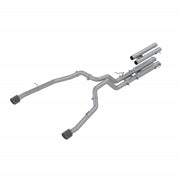 MBRP Armor Pro 3 Inch Cat Back Exhaust Dual Split Rear Exit T304 Stainless Carbon Fiber Tips Race Version | 2021-2024 Ram TRX