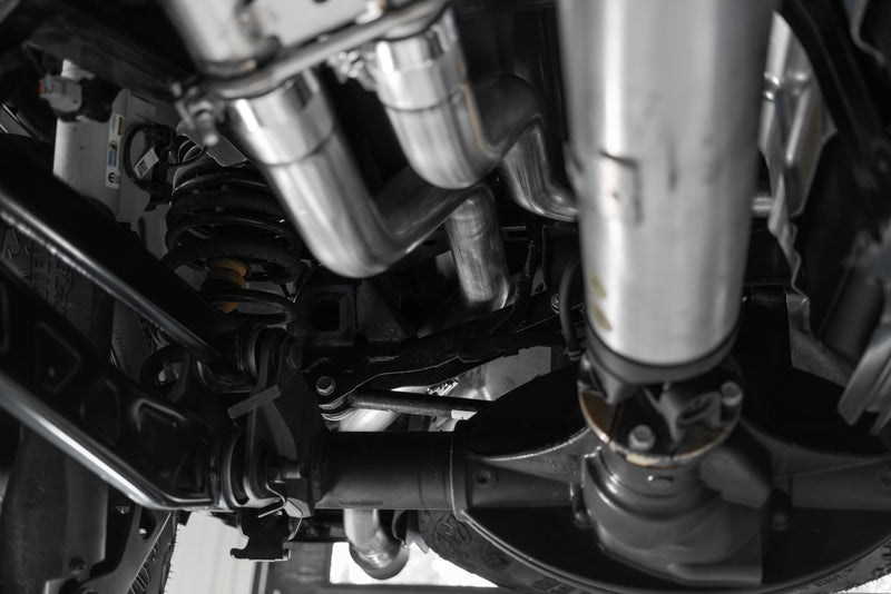 MBRP Armor Pro 3 Inch Cat Back Exhaust Dual Split Rear Exit T304 Stainless Carbon Fiber Tips Race Version | 2021-2024 Ram TRX