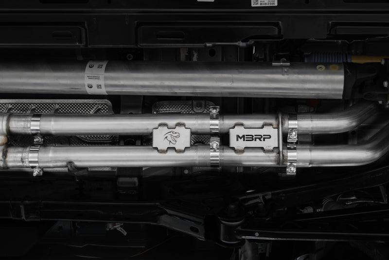 MBRP Armor Pro 3 Inch Cat Back Exhaust Dual Split Rear Exit T304 Stainless Carbon Fiber Tips Race Version | 2021-2024 Ram TRX