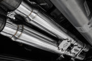 MBRP Armor Pro 3 Inch Cat Back Exhaust Dual Split Rear Exit T304 Stainless Carbon Fiber Tips Race Version | 2021-2024 Ram TRX