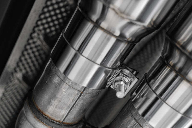 MBRP Armor Pro 3 Inch Cat Back Exhaust Dual Split Rear Exit T304 Stainless Carbon Fiber Tips Race Version | 2021-2024 Ram TRX