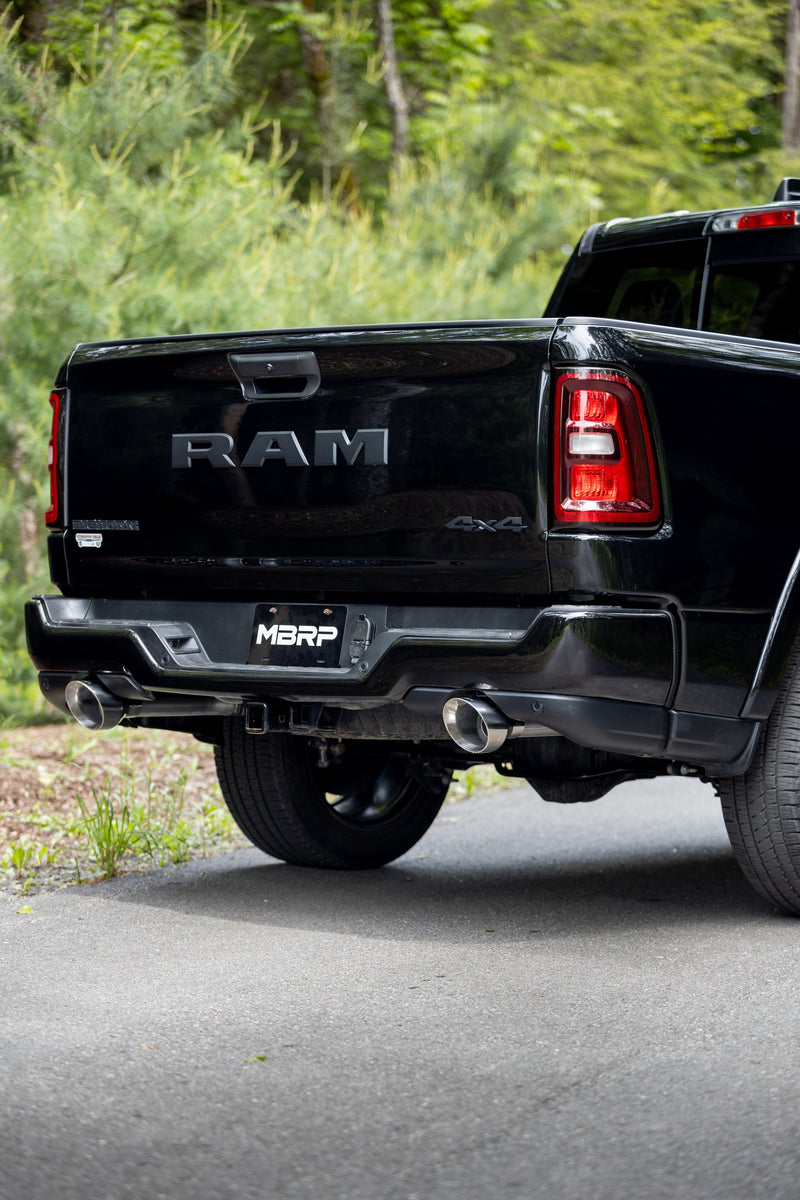 MBRP Armor Pro 3 Inch Cat Back Exhaust 2.5 Inch Dual Split Rear Exit with Polished Tips | 2025+ Ram 1500 3.0L SST SO