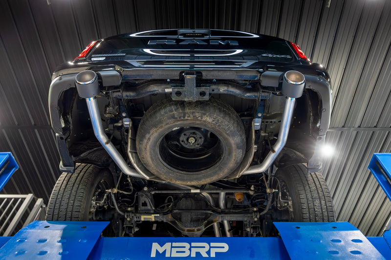 MBRP Armor Pro 3 Inch Cat Back Exhaust 2.5 Inch Dual Split Rear Exit with Carbon Fiber Tips | 2025+ Ram 1500 3.0L SST SO