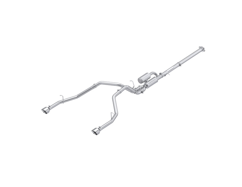 MBRP Armor Lite 3 Inch Cat Back Exhaust 2.5 Inch Dual Split Rear Exit with Polished Tips | 2025+ Ram 1500 3.0L SST SO