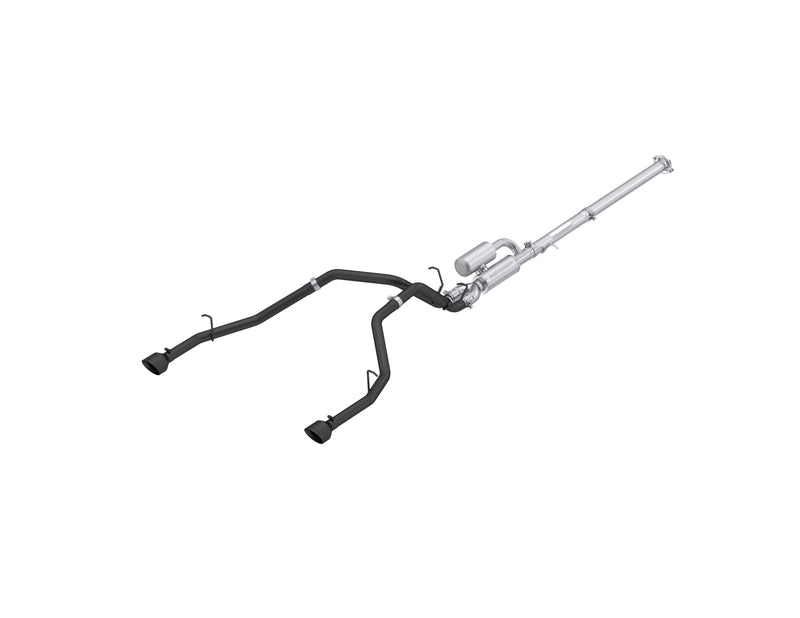 MBRP Armor BLK 3 Inch Cat Back Exhaust 2.5 Inch Dual Split Rear Exit with Black Tips | 2025+ Ram 1500 3.0L SST SO