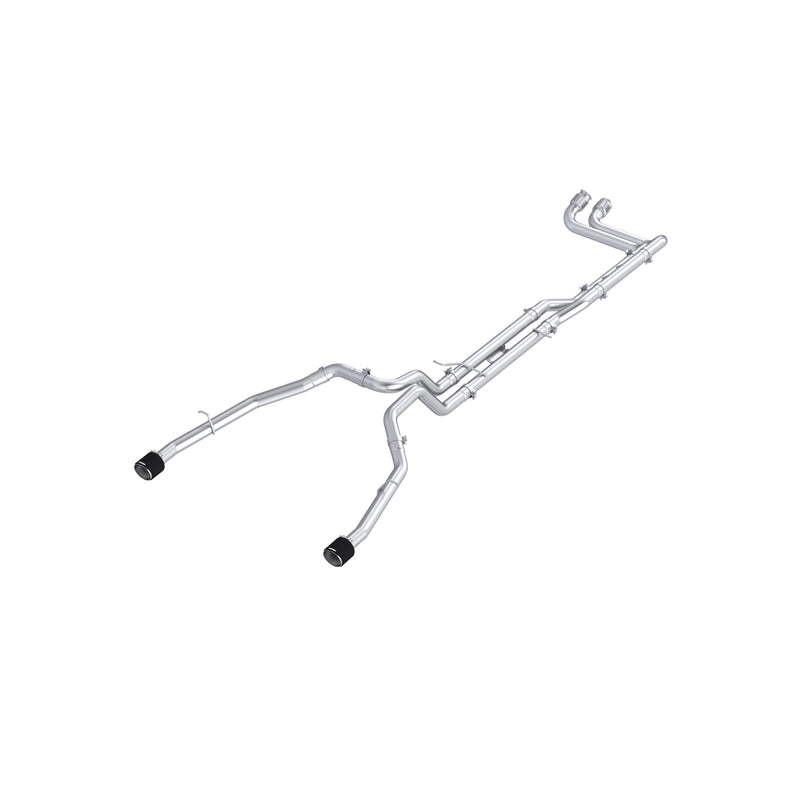 MBRP Armor Pro 3 Inch Cat Back Exhaust Dual Split Rear Exit with Carbon Fiber Tips | 2025+ Ram 1500 RHO 3.0L HO