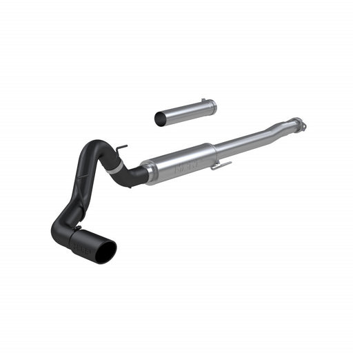 MBRP Armor BLK 4 Inch Cat Back Exhaust Single Side Exit Race Version Black Coated | 2021+ Ford F-150