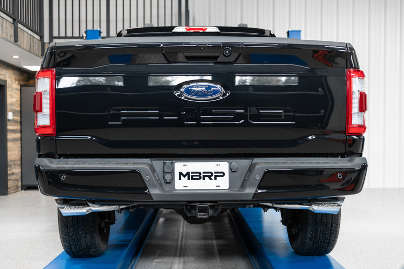 MBRP Armor Plus 3 Inch Cat Back Exhaust 2.5 Inch Dual Split Side Exit T409 Stainless | 2021+ Ford F-150