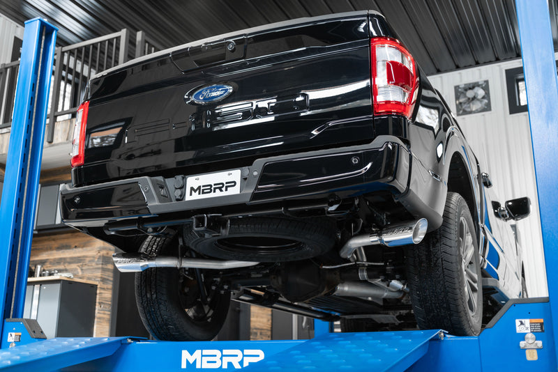 MBRP Armor Plus 3 Inch Cat Back Exhaust 2.5 Inch Dual Split Side Exit T409 Stainless | 2021+ Ford F-150