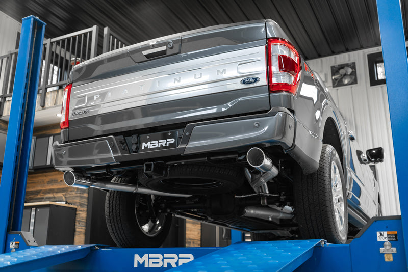 MBRP Armor Plus 3 Inch Cat Back Exhaust 2.5 Inch Dual Split Rear Exit T409 Stainless | 2021+ Ford F-150