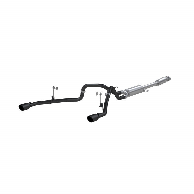 MBRP Armor BLK 3 Inch Cat Back Exhaust 2.5 Inch Dual Split Rear Exit Black Coated | 2021+ Ford F-150