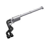 MBRP Armor BLK 3 Inch Cat Back Exhaust 2.5 Inch Dual Pre-Axle Race Profile Black Coated | 2021+ Ford F-150