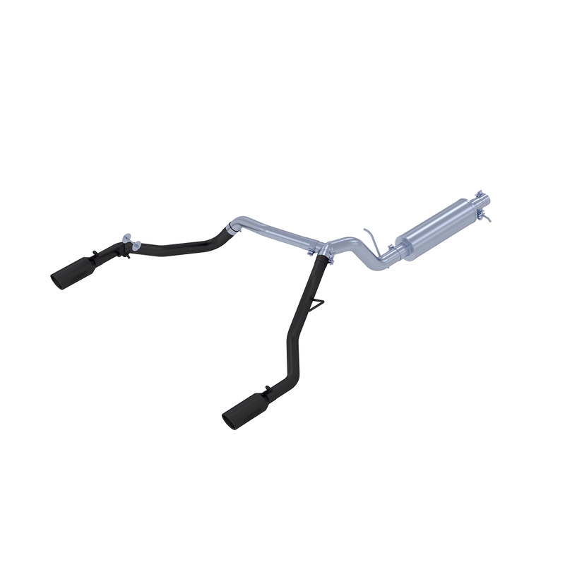 MBRP Armor BLK 3 Inch Cat Back Exhaust Dual Split Rear Exit | 2019-2023 Ford Ranger 2.3L EcoBoost