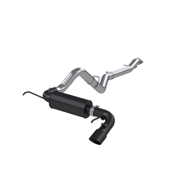 MBRP Armor BLK 3 Inch Cat Back Exhaust Single Rear Exit Black Coated | 2021+ Ford Bronco