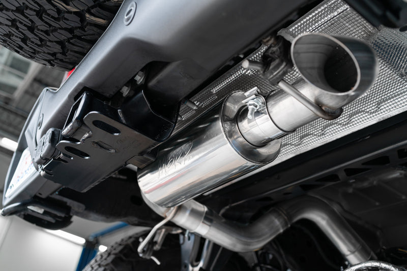 MBRP Armor Pro 3 Inch Cat Back Exhaust Single High Clearance Rear Exit T304 Stainless | 2021+ Ford Bronco