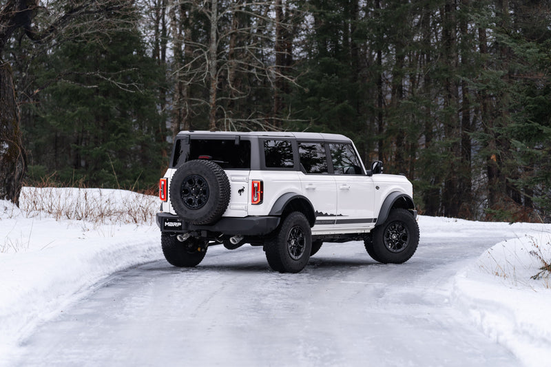 MBRP Armor Pro 3 Inch Cat Back Exhaust Dual Split Rear Exit T304 Stainless | 2021+ Ford Bronco 2.3L/2.7L EcoBoost 2/4-Door