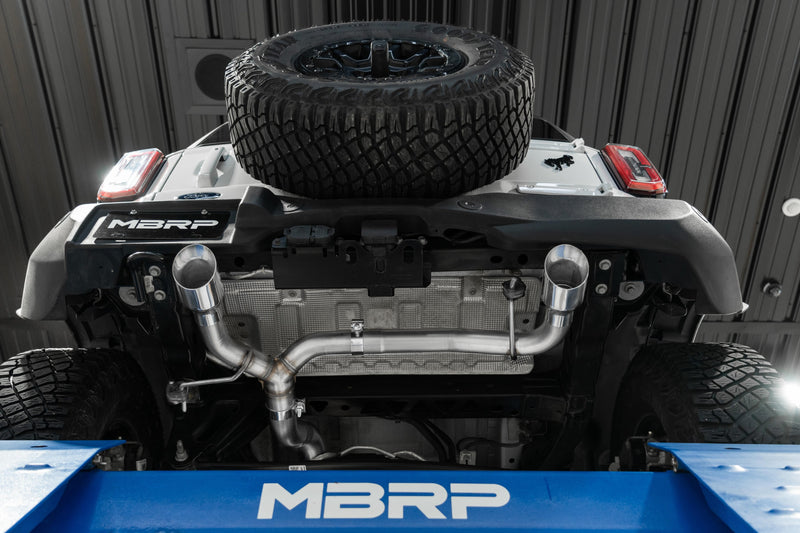 MBRP Armor Pro 3 Inch Cat Back Exhaust Dual Split Rear Exit T304 Stainless | 2021+ Ford Bronco 2.3L/2.7L EcoBoost 2/4-Door