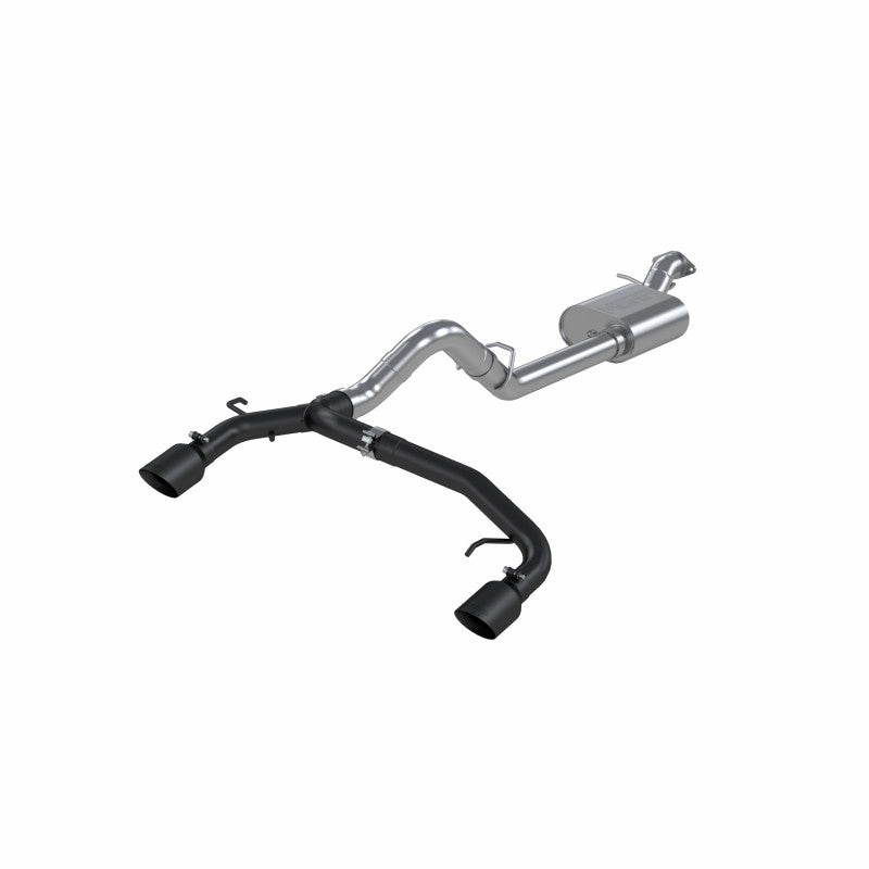 MBRP Armor BLK 3 Inch Cat Back Exhaust Dual Split Rear Exit Black Coated Aluminized | 2021+ Ford Bronco 2.3L/2.7L EcoBoost 2/4-Door