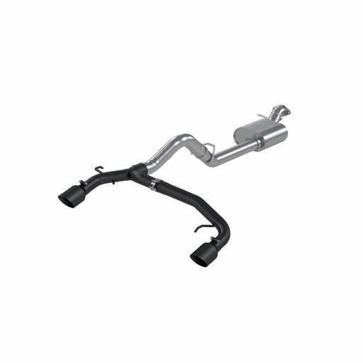 MBRP Armor BLK 3 Inch Cat Back Exhaust Dual Split Rear Exit Black Coated Aluminized | 2021+ Ford Bronco 2.3L/2.7L EcoBoost 2/4-Door