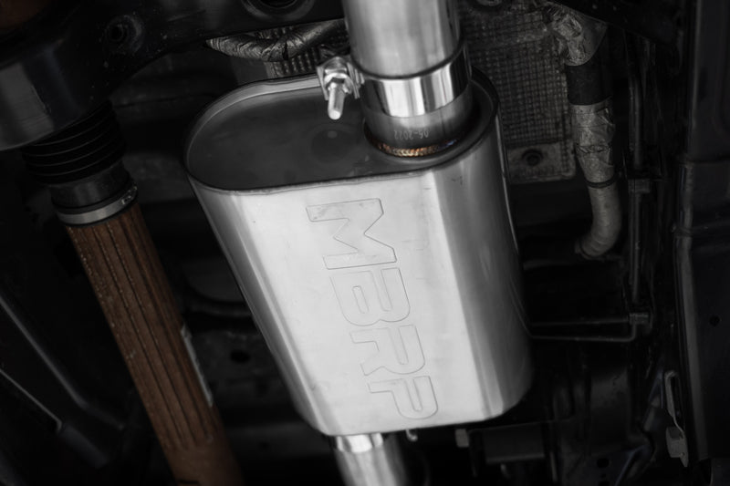 MBRP Armor Pro 3 Inch Cat Back Exhaust Single High Clearance Rear Exit Touring T304 Stainless | 2021+ Ford Bronco 2.3L/2.7L