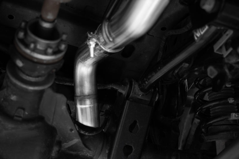 MBRP Armor Pro 3 Inch Cat Back Exhaust Single High Clearance Rear Exit Touring T304 Stainless | 2021+ Ford Bronco 2.3L/2.7L