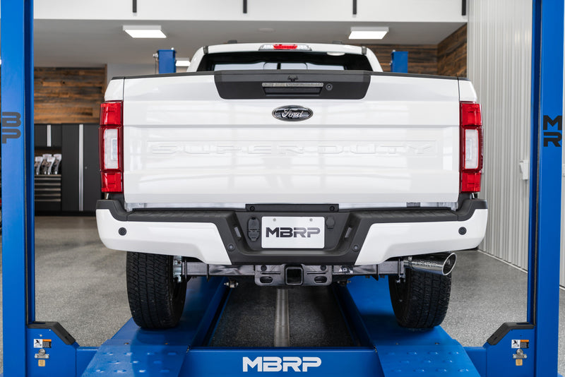 MBRP Armor Lite 4 Inch Resonator Back Exhaust Single Side | 2017+ Ford F-250/F-350