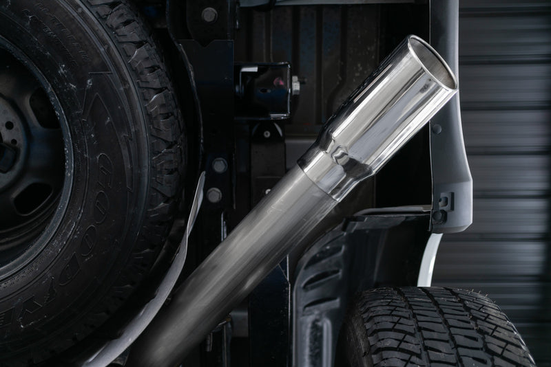 MBRP Armor Lite 4 Inch Resonator Back Exhaust Single Side | 2017+ Ford F-250/F-350