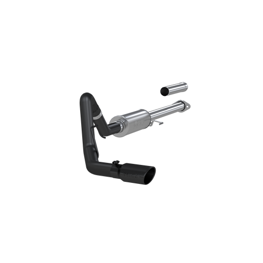 MBRP Armor BLK 3 Inch Cat Back Exhaust Single Black Coated | 2015-2020 Ford F-150 2.7L/3.5L EcoBoost